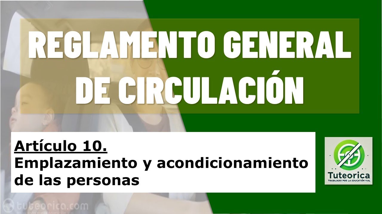 artículo 10.1 del reglamento general de vehículos
