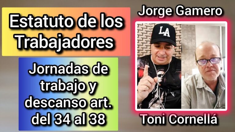 artículo 34 estatuto de los trabajadores