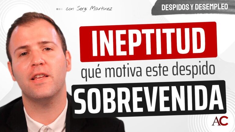 calcular despido por ineptitud sobrevenida