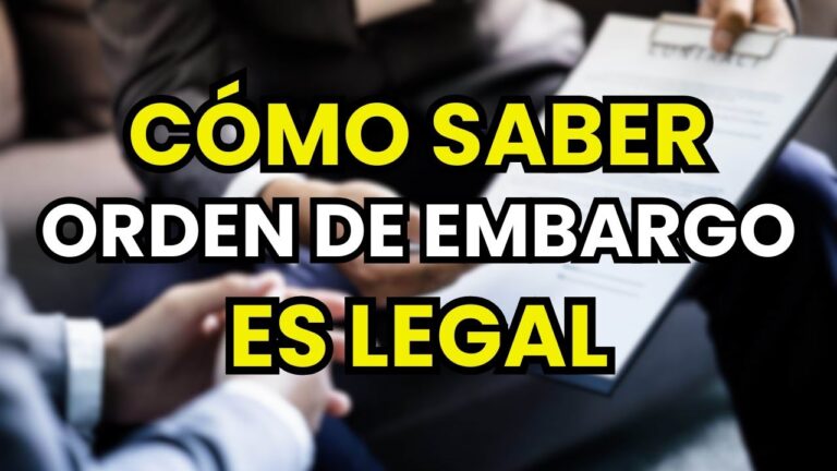 como saber si tengo un embargo judicial
