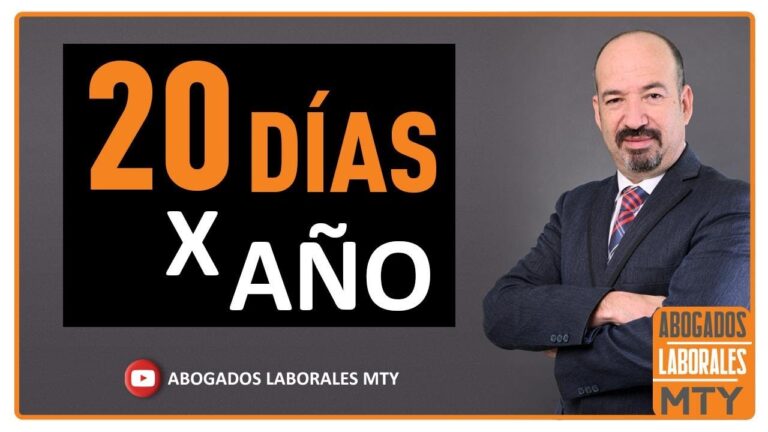 como se calcula 20 dias por año trabajado