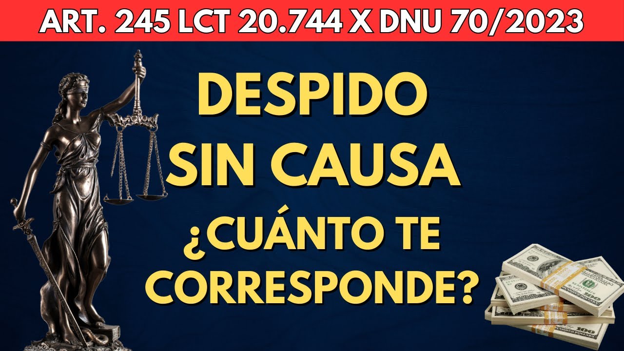 cuanto corresponde de indemnizacion por año trabajado