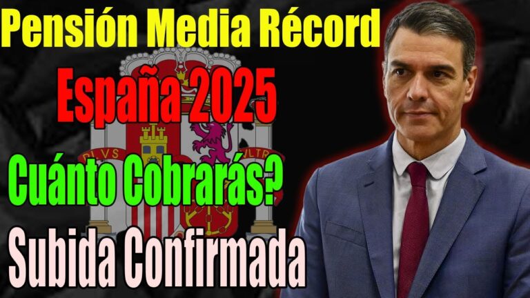 cuanto es la pension media en españa