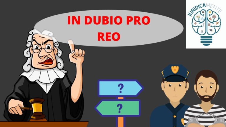 en caso de duda a favor del reo