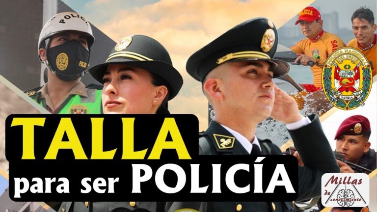 estatura minima para policia nacional