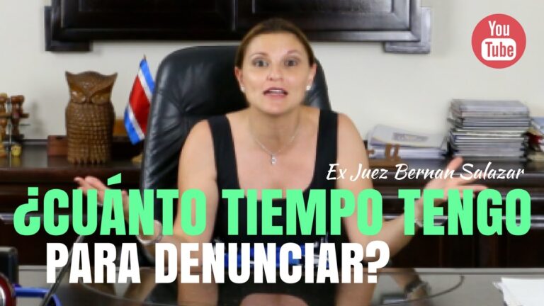 hay límite de tiempo para poner una denuncia