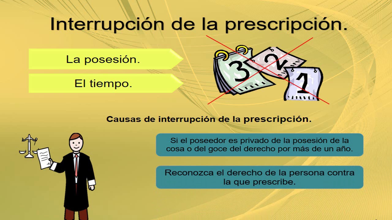 interrupción de la prescripción ejemplos
