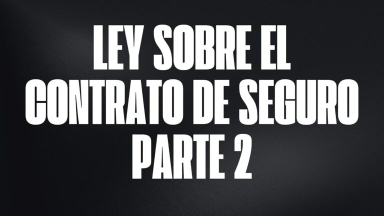 ley de contrato de seguro anulación póliza