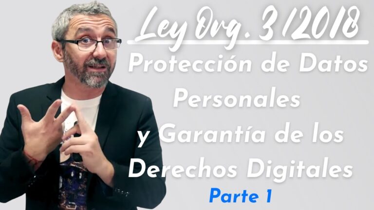 ley organica 3/2018 esquema