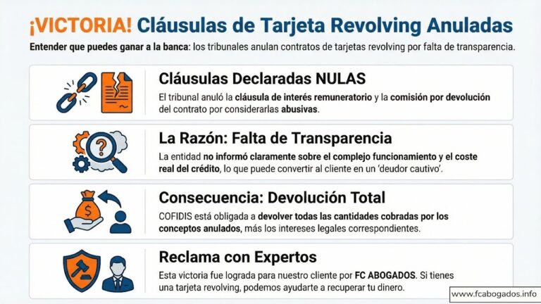 nulidad tarjeta revolving por falta de transparencia
