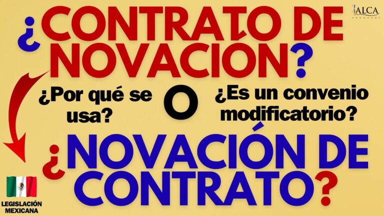 que es novacion de contrato