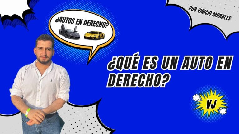 que es un auto en derecho