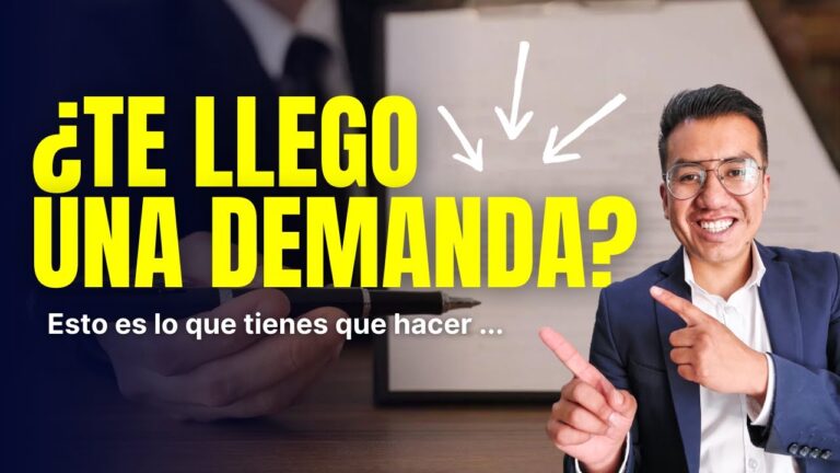 que pasa si te ponen una demanda judicial