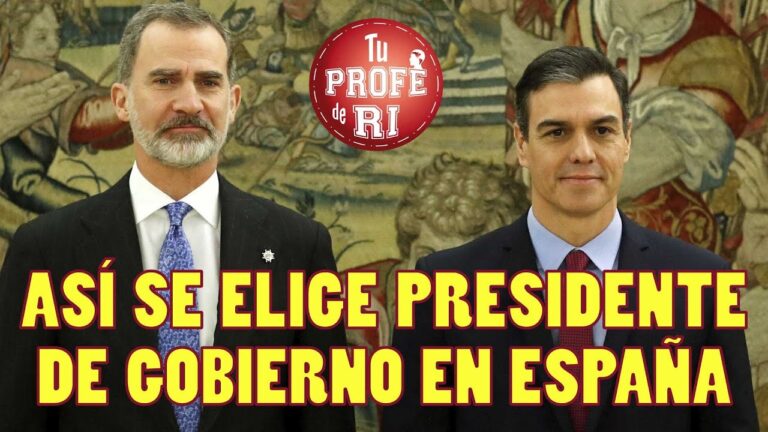 quién elige al presidente del gobierno en españa