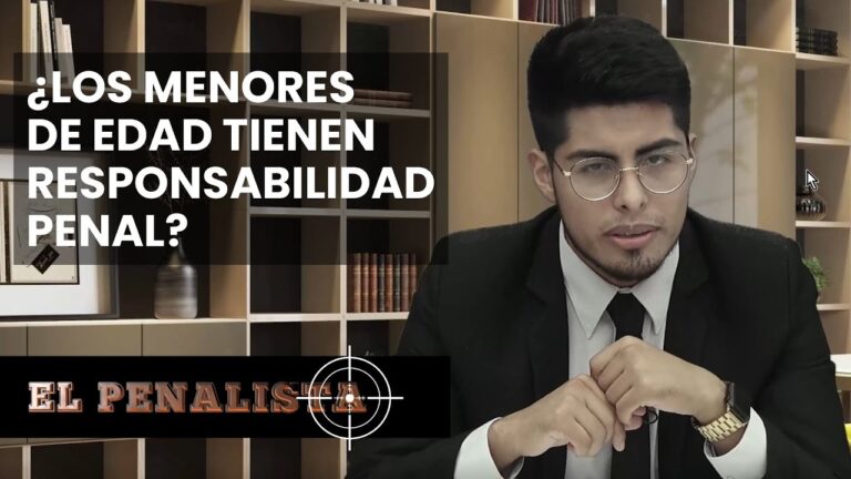 responsabilidad penal de los menores