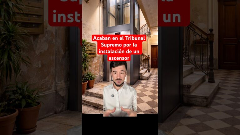 sentencias tribunal supremo últimas ascensores
