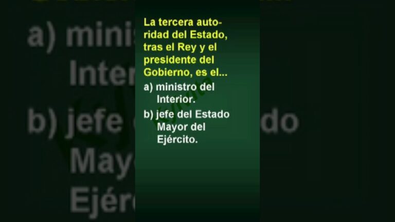 tercera autoridad del estado español